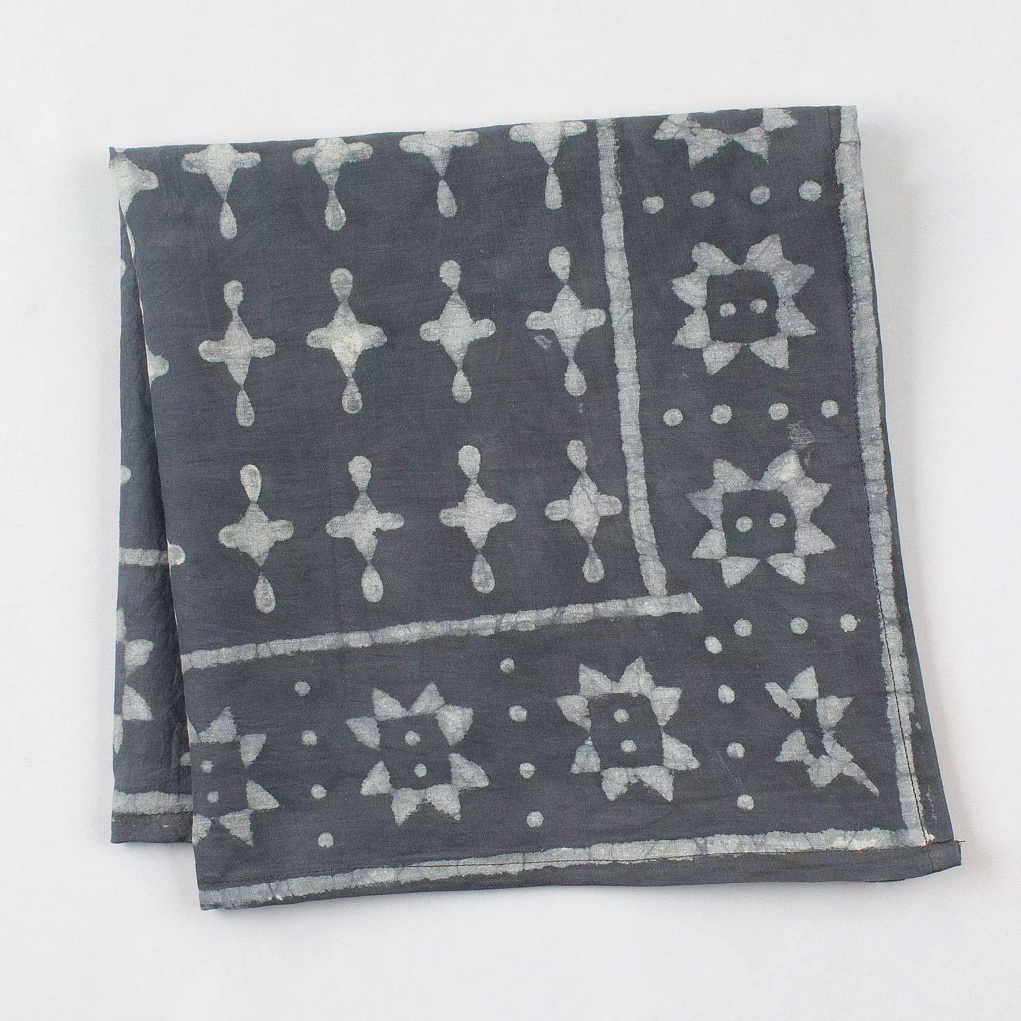 Premium Quality Hand Block Print Cotton Bandana Head Wrap 607